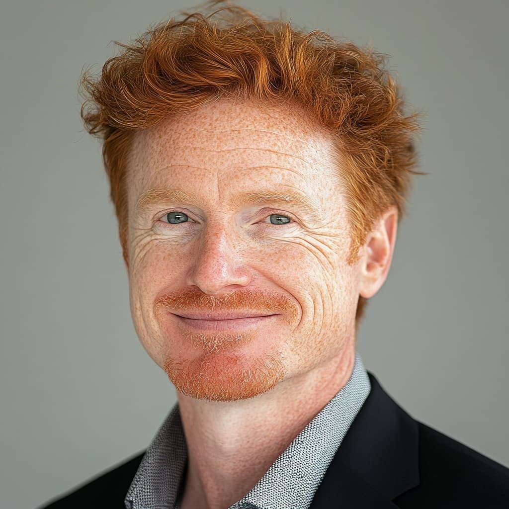Cheerful male portrait in a black blazer, representing VoIP Country's friendly approach to VoIP solutions for MSPs.