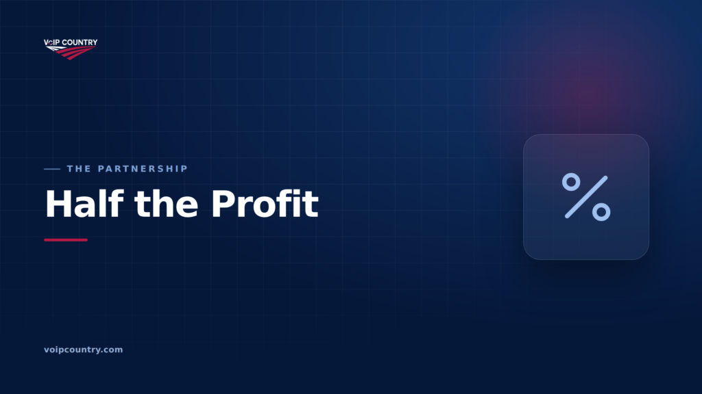 How a VoIP profit split is calculated and shared with a partner